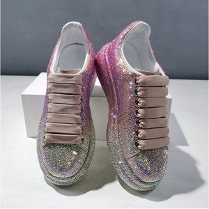 2021 autumn women's shoes new full diamond